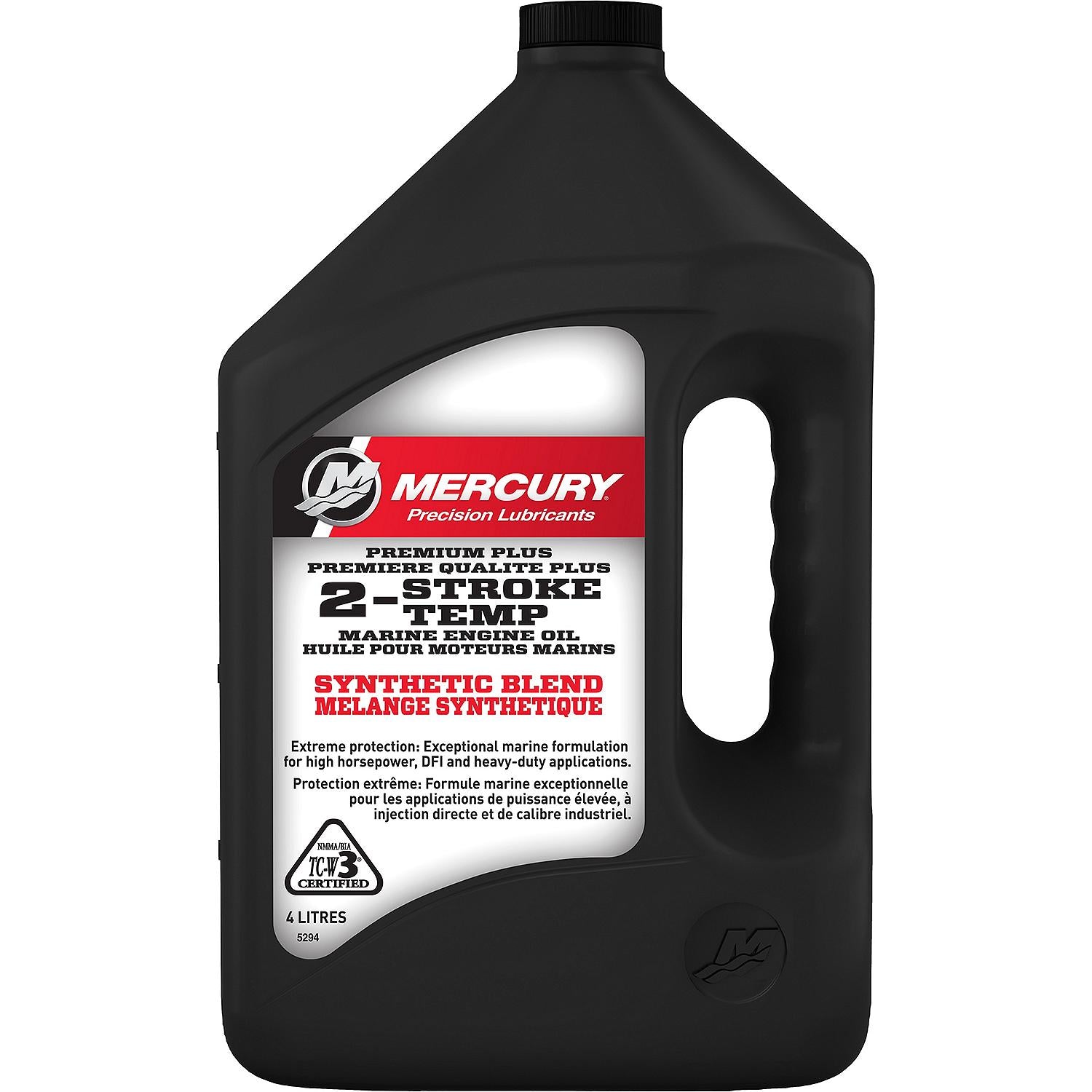 Mercury 2-Stroke Premium Plus Synthetic Blend Marine Engine Oil, 1 Gallon