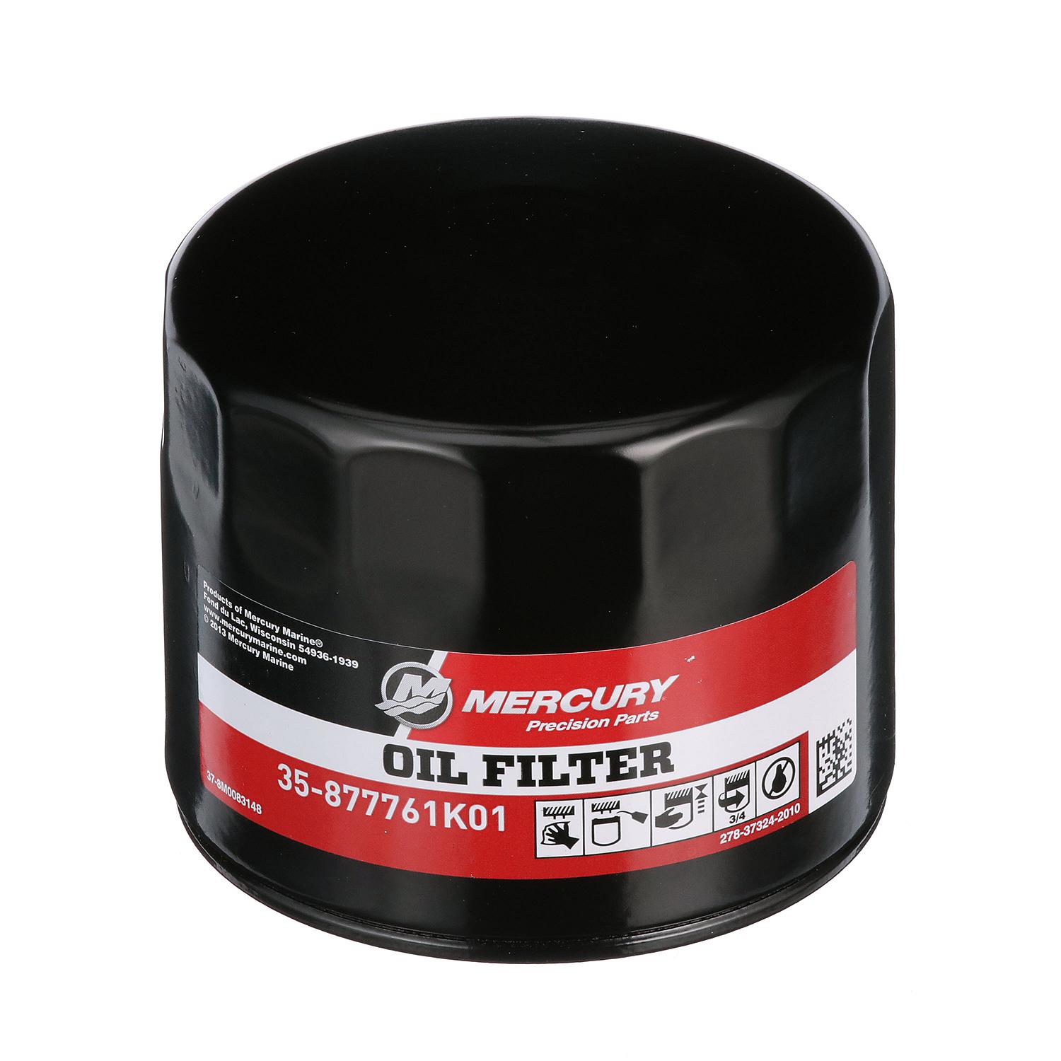 Mercury 877761K01 4-Stroke Engine Oil Filter for Mercury 75-115hp FourStroke and 150hp EFI FourStroke Outboards