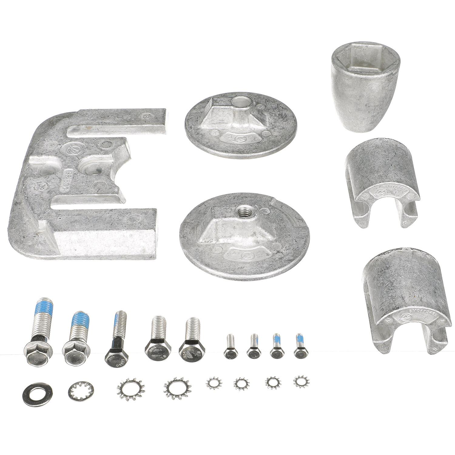 Mercury 888761K02 Aluminum Anode Kit for MerCruiser Bravo Three Sterndrives