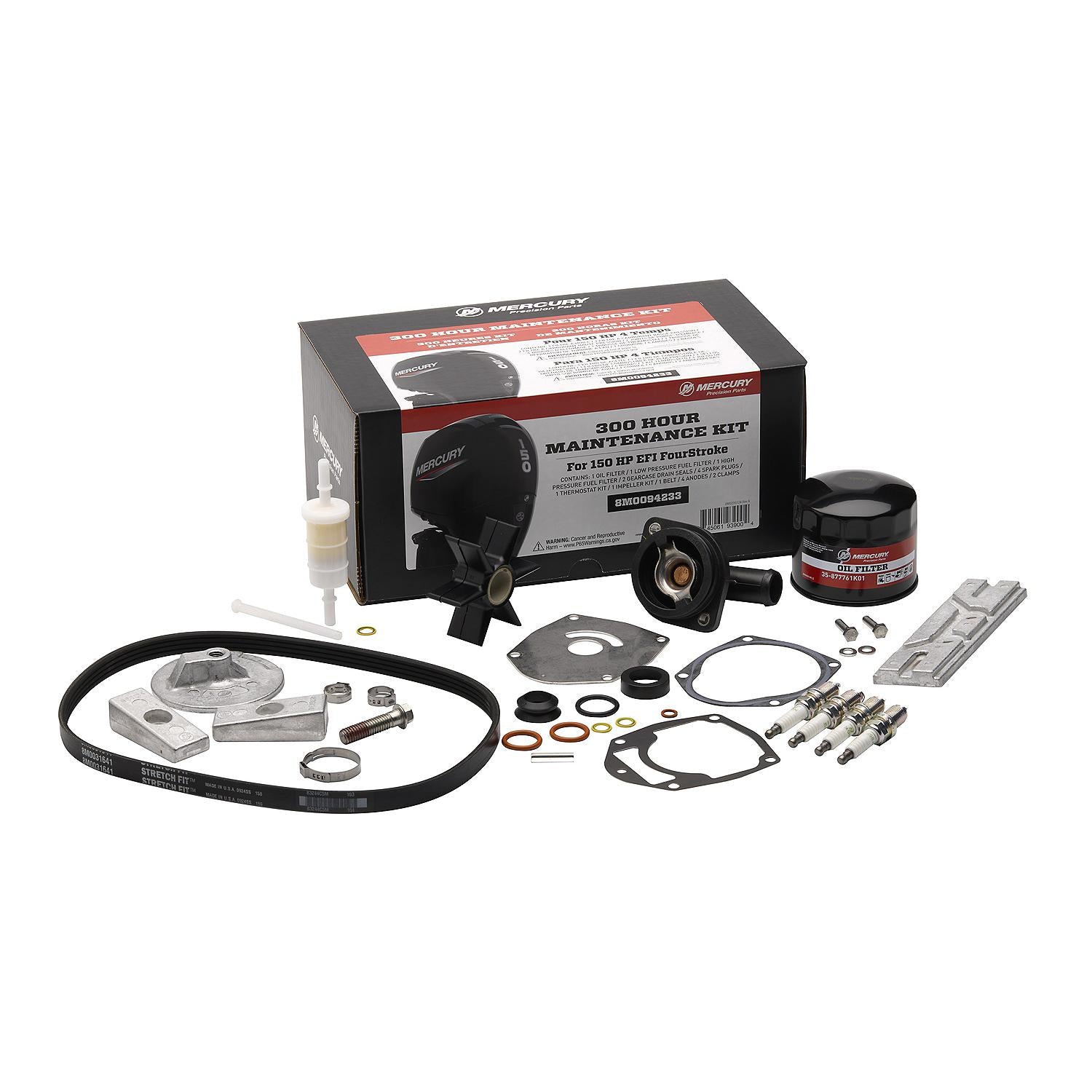 Mercury 8M0094233 150hp FourStroke 300 Hour Maintenance Kit