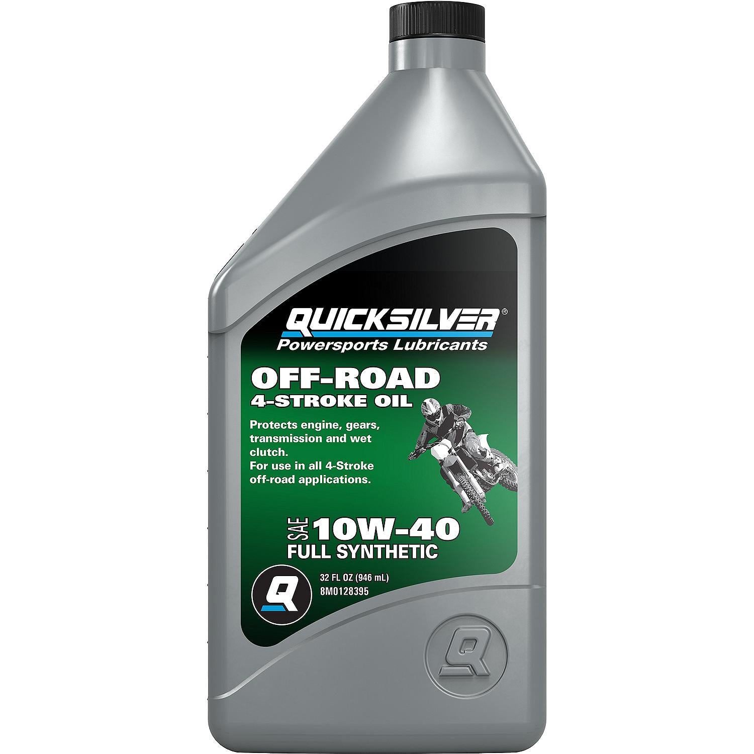 Quicksilver 10W-40 Full Synthetic Off Road Engine Oil, 1 Quart