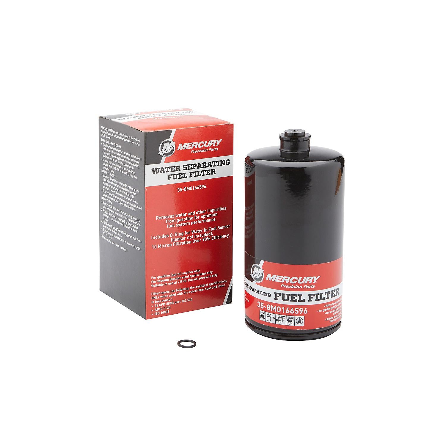 Mercury 8M0166596 Water Separating Fuel Filter for Mercury Racing 450R and 500R Mercury 7.6L V12 600hp Verado and 500hp SeaPro Outboards