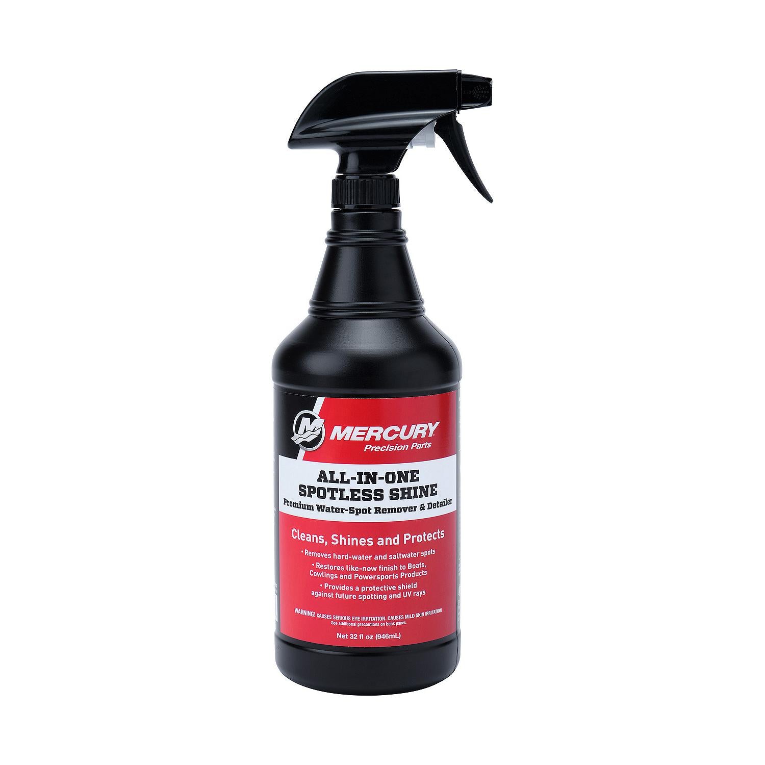 Mercury 8M0170557 All-in-One Spotless Shine Premium Water-Spot Remover and Detailer, 32 oz