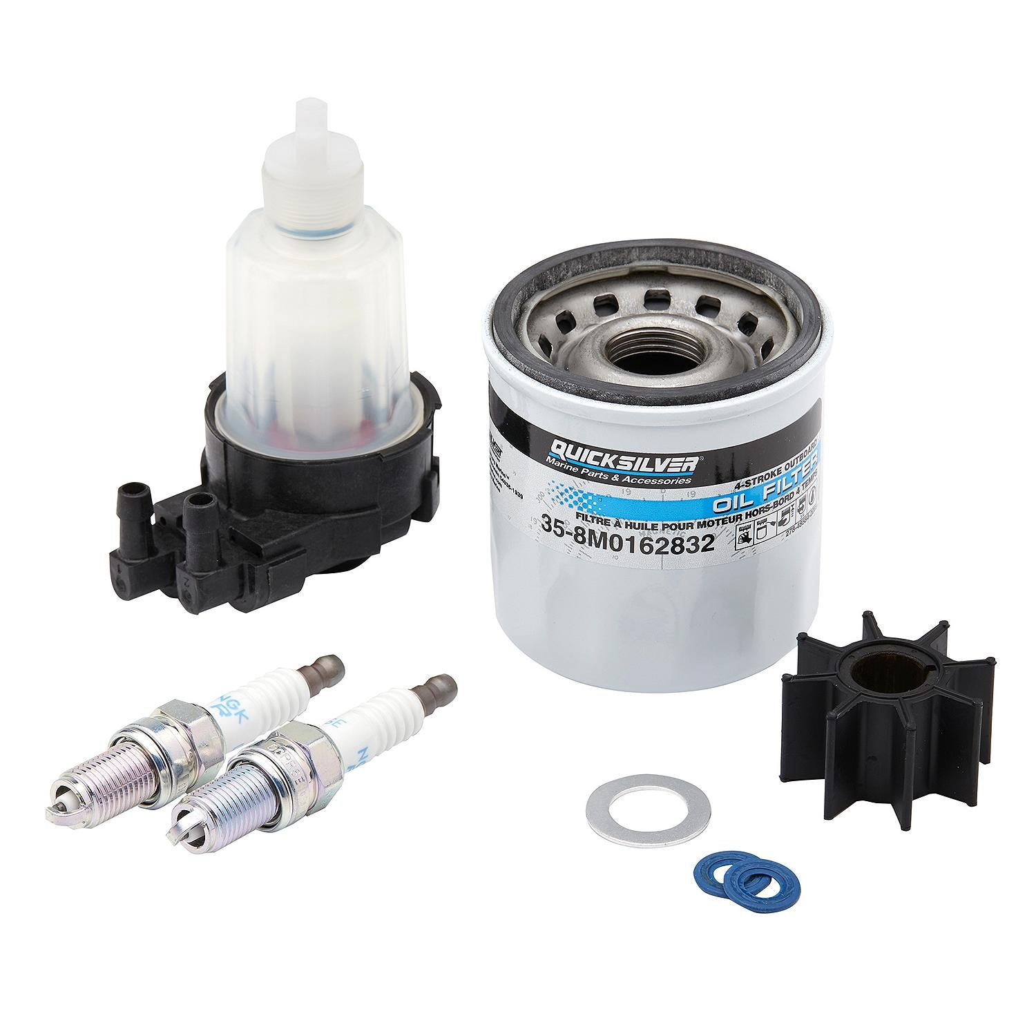 Quicksilver 8M0172123 Outboard Service Kit for Mercury 15-20hp EFI Engines