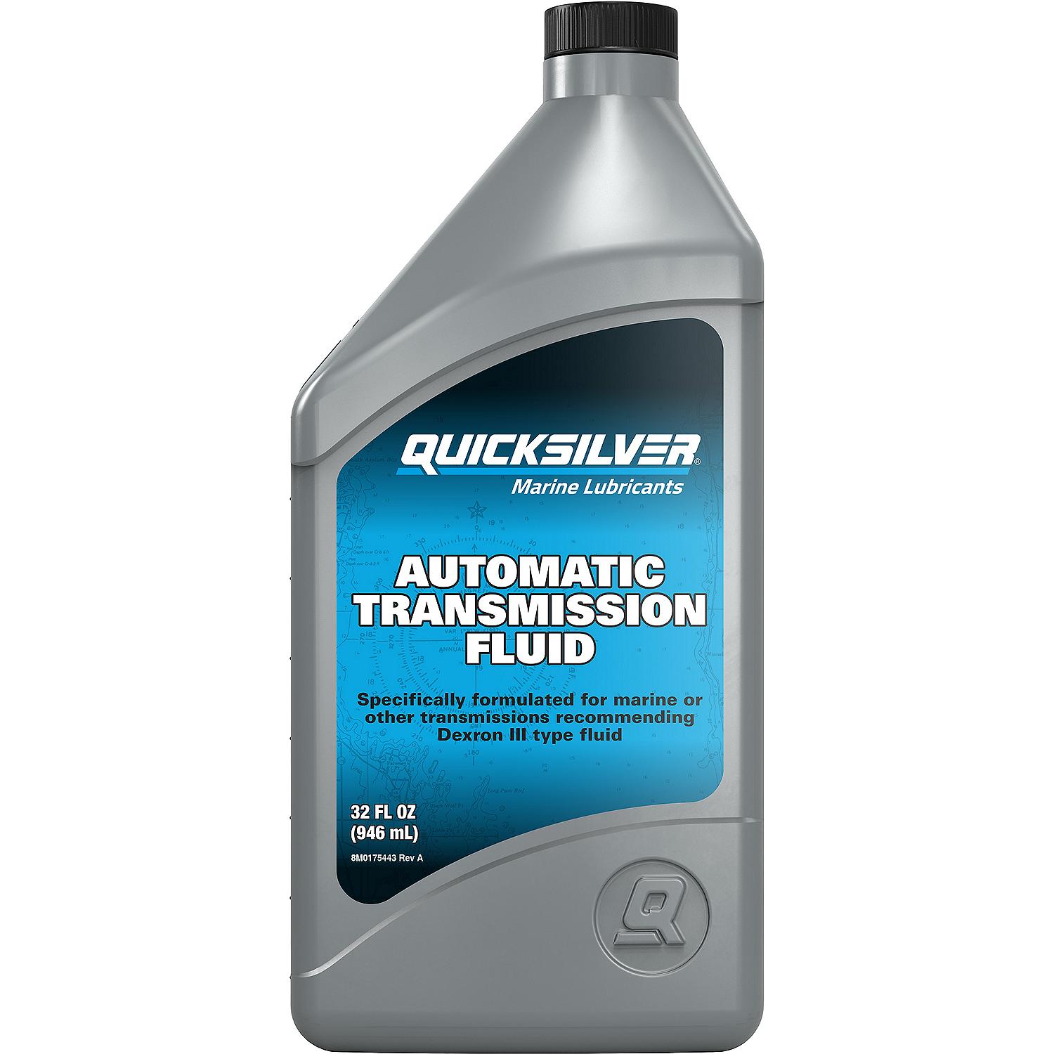 Quicksilver 8M0175441 Automatic Transmission Fluid, 1 Quart