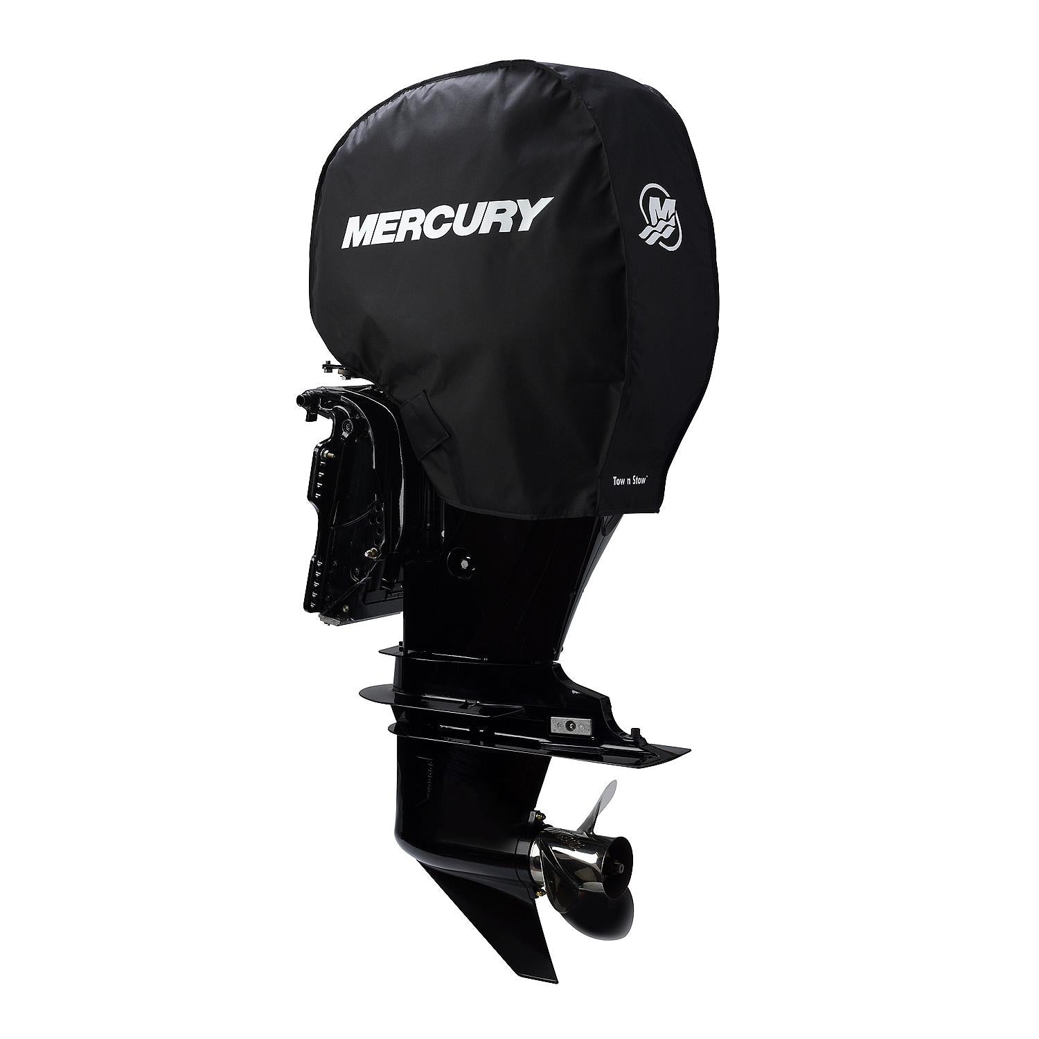Mercury Tow N Stow Outboard Cover for  40-60hp FourStroke Engines, Black