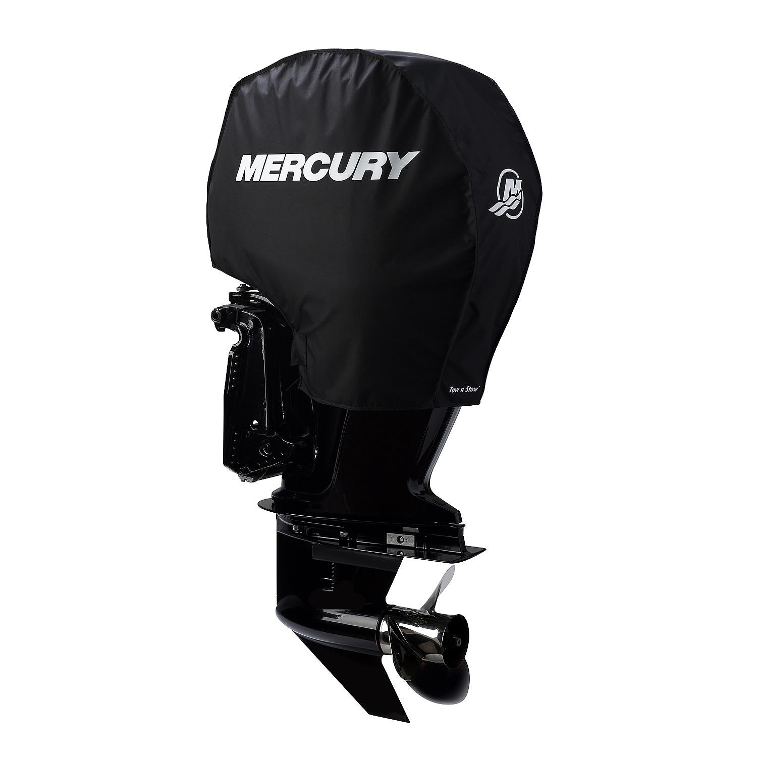 Mercury Tow N Stow Outboard Cover for 75-115hp FourStroke Engines, Bla ...