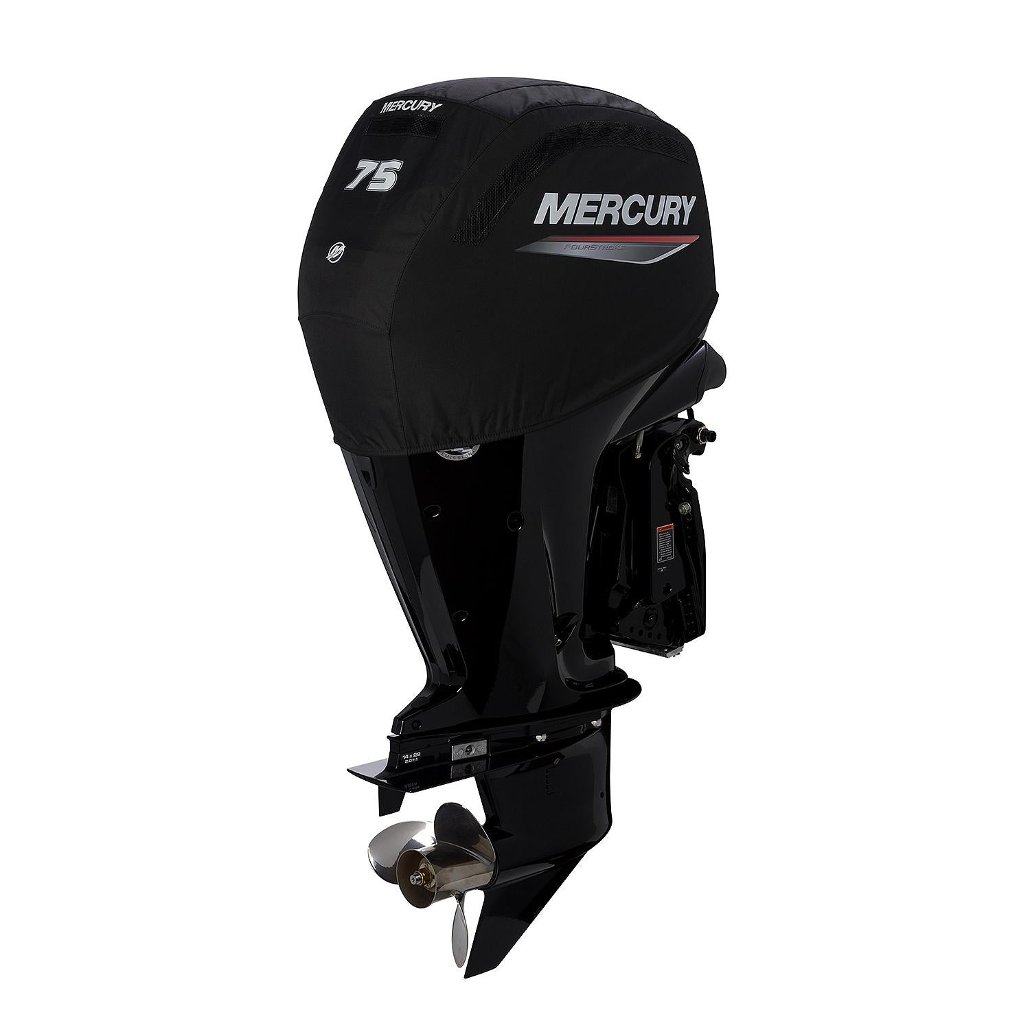 Mercury Vented Splash Cover for 2.1L 75hp FourStroke Outboard Engines, Black