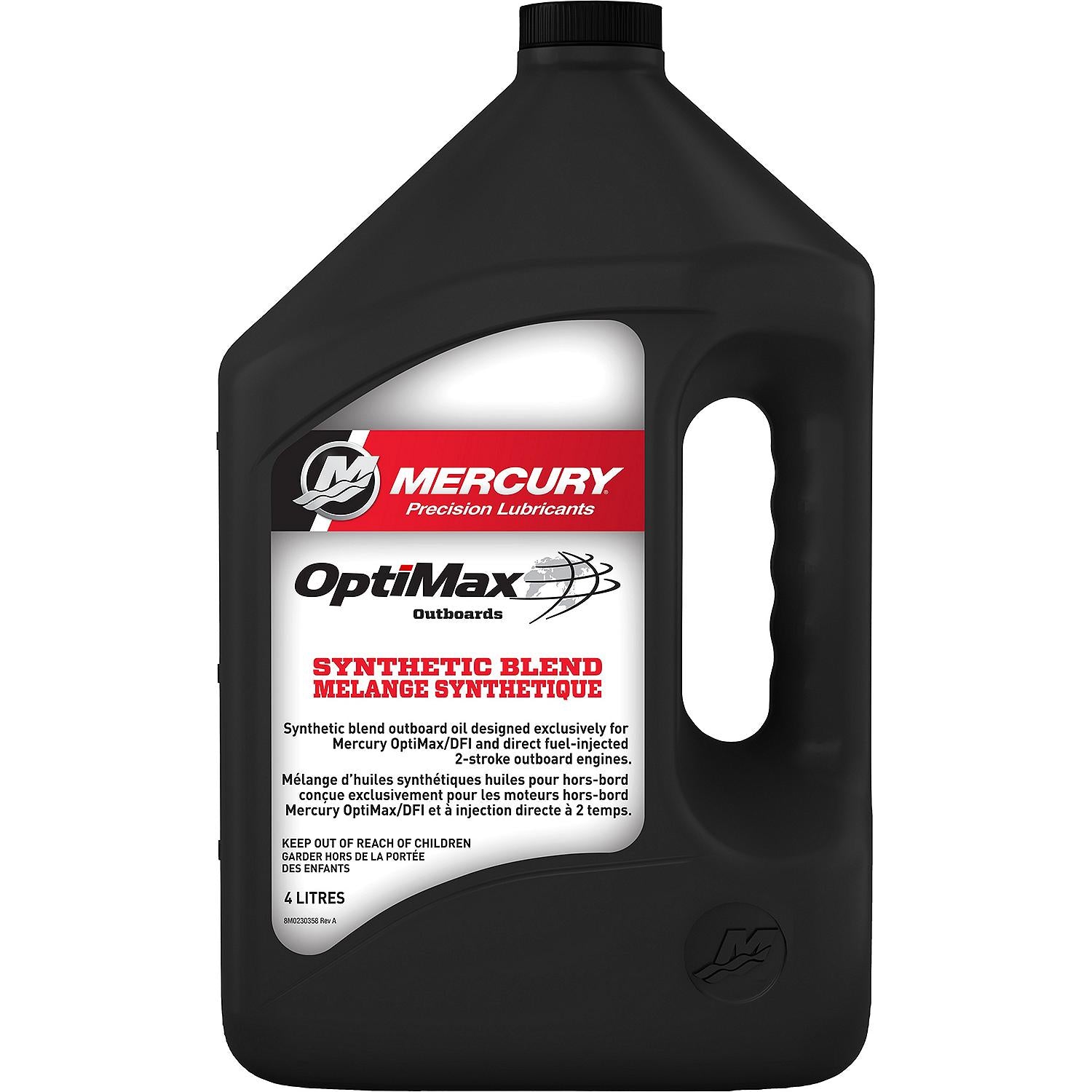 Mercury 2-Stroke Performance DFI Synthetic Blend Marine Engine Oil, 1 Gallon