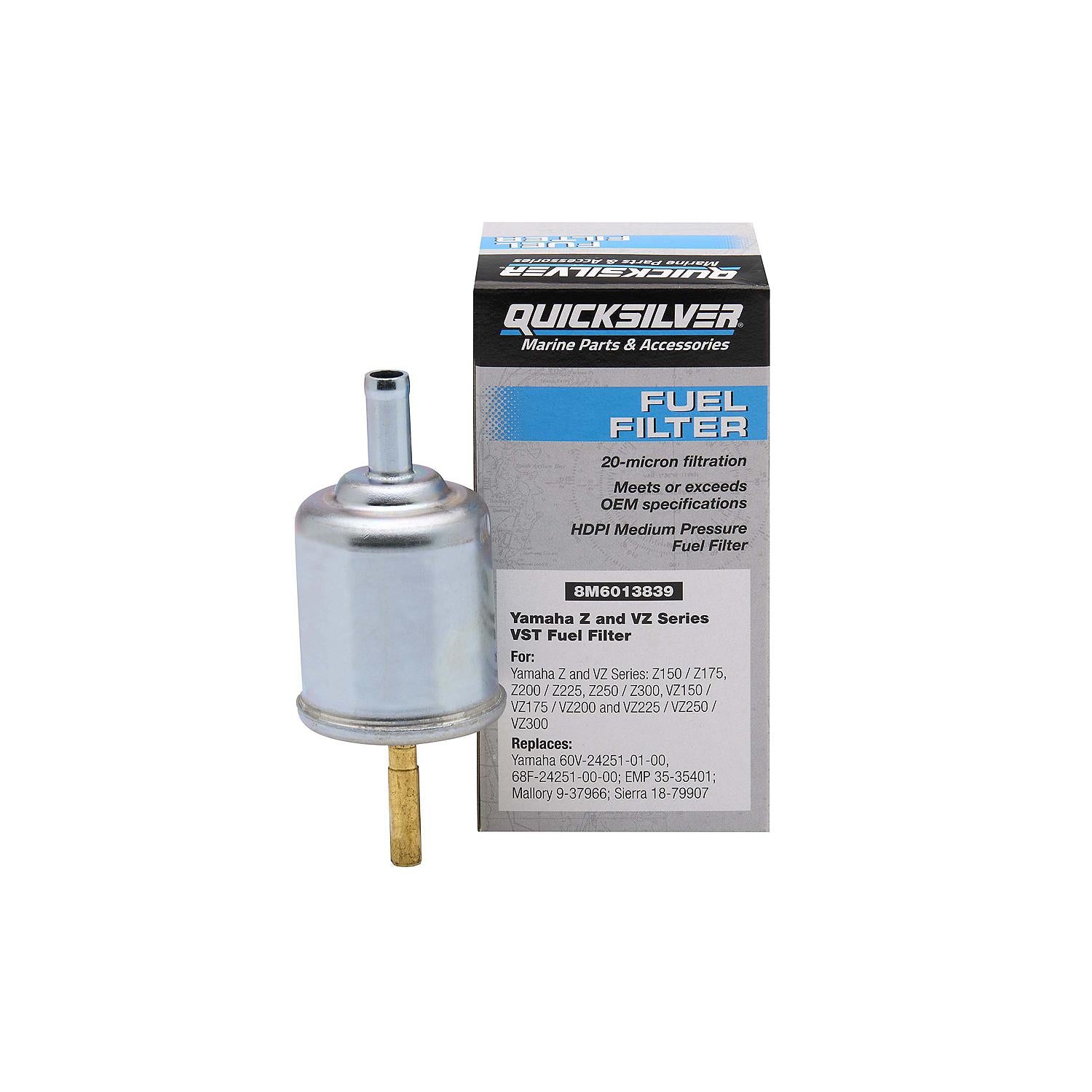 Quicksilver 8M6013839 Fuel Filter for Select Yamaha Z and VZ Series Outboards