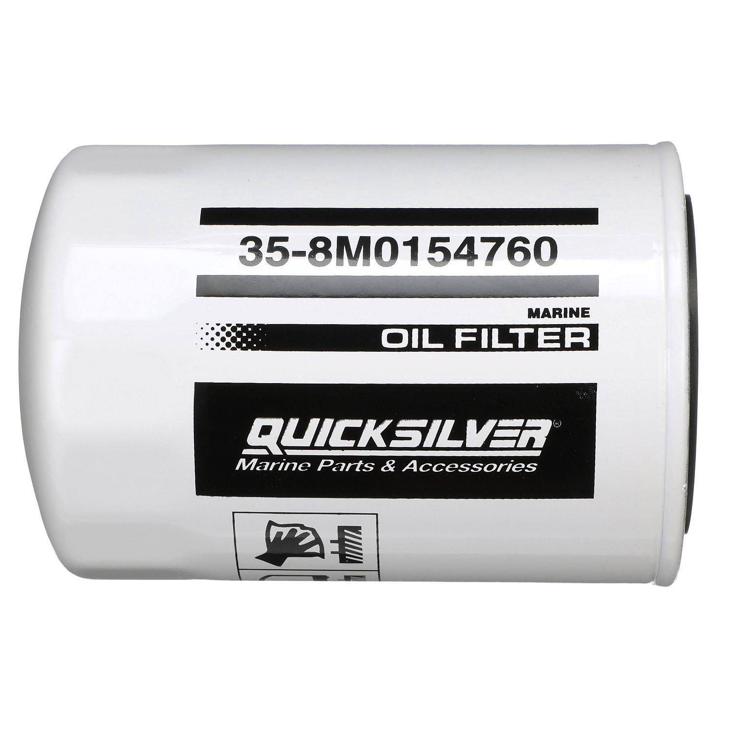 Quicksilver 8M0154760 20 Micron Oil Filter for Various Marine Engines
