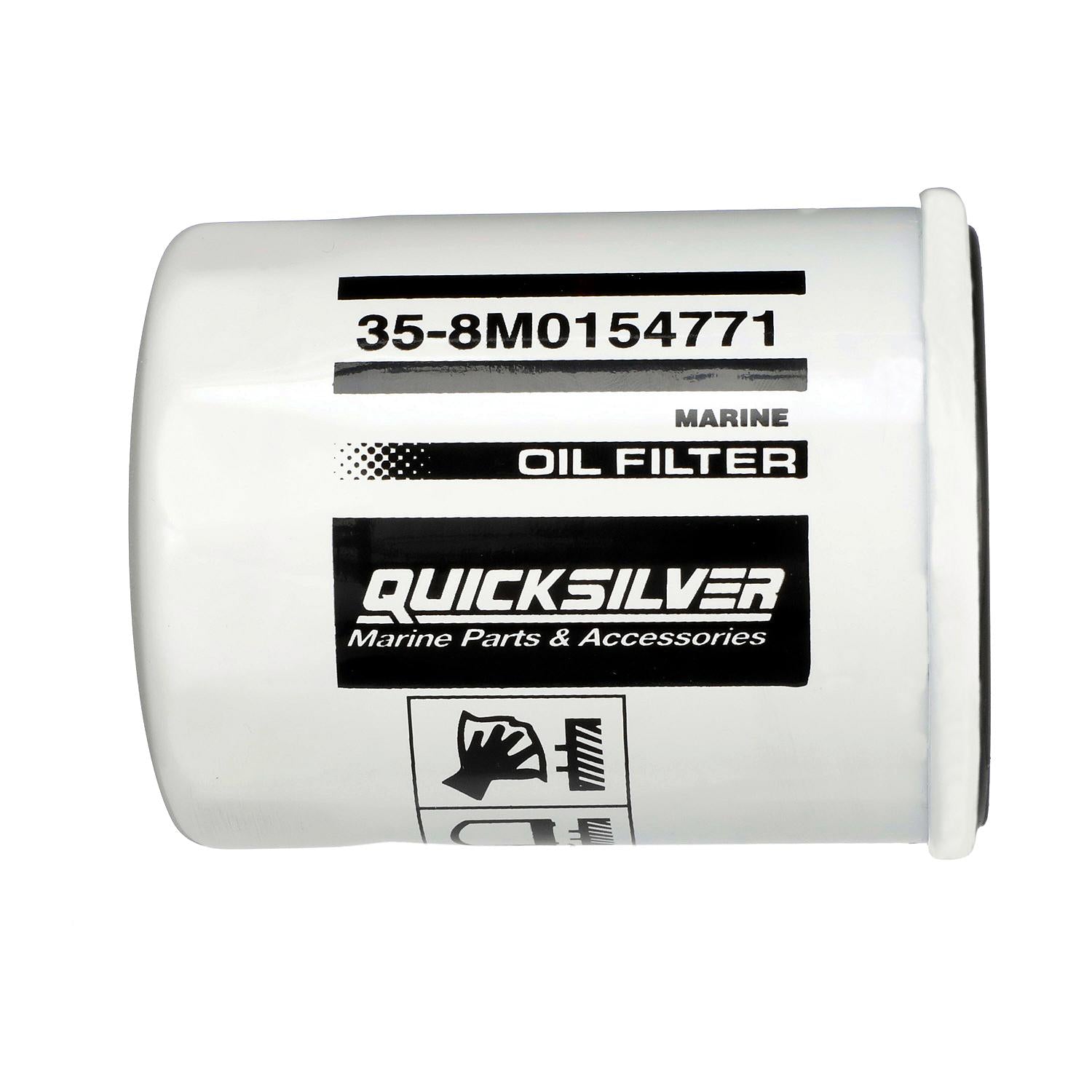 Quicksilver 8M0154771 20 Micron Oil Filter for Various Marine Engines