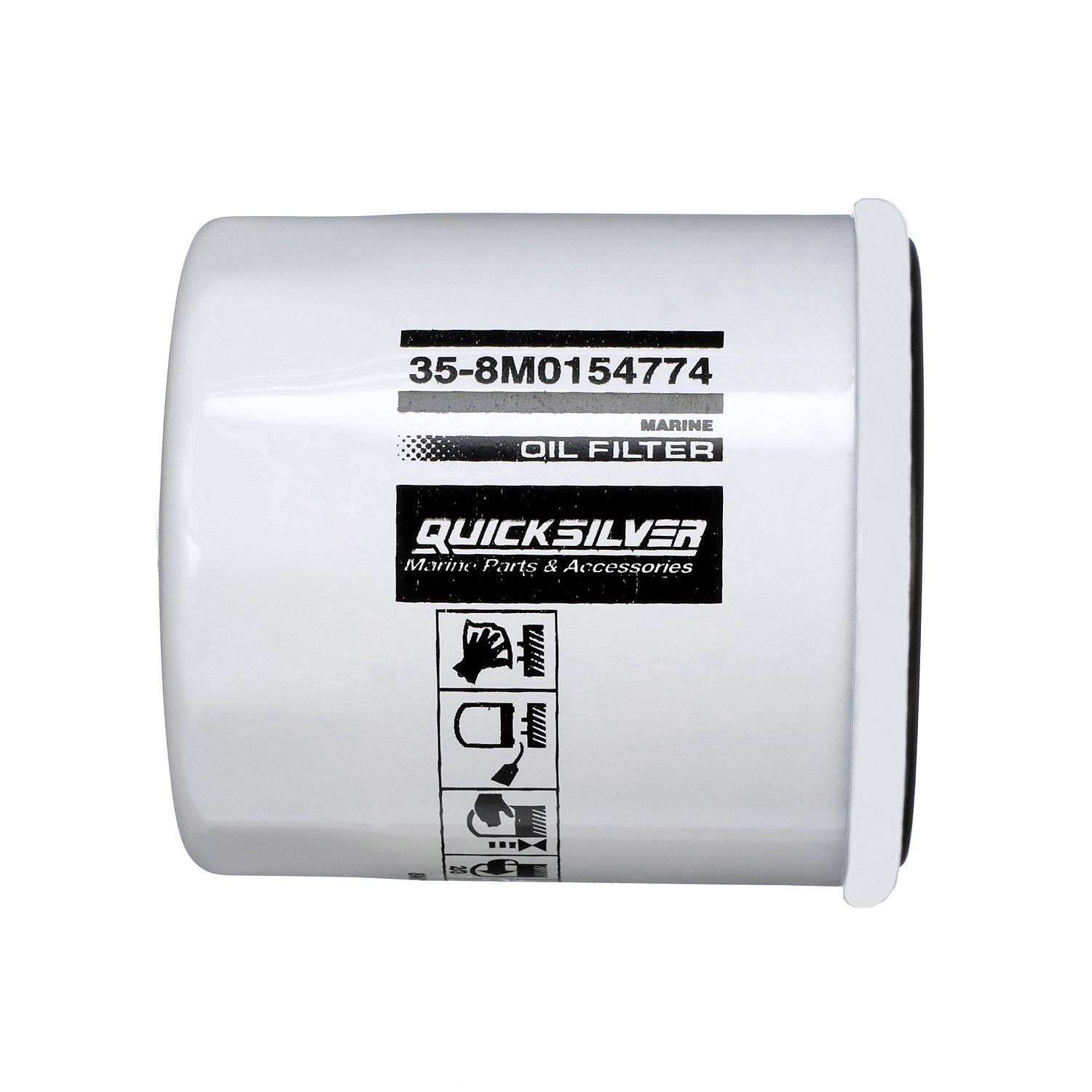 Quicksilver 8M0154774 20 Micron Oil Filter for Various Marine Engines