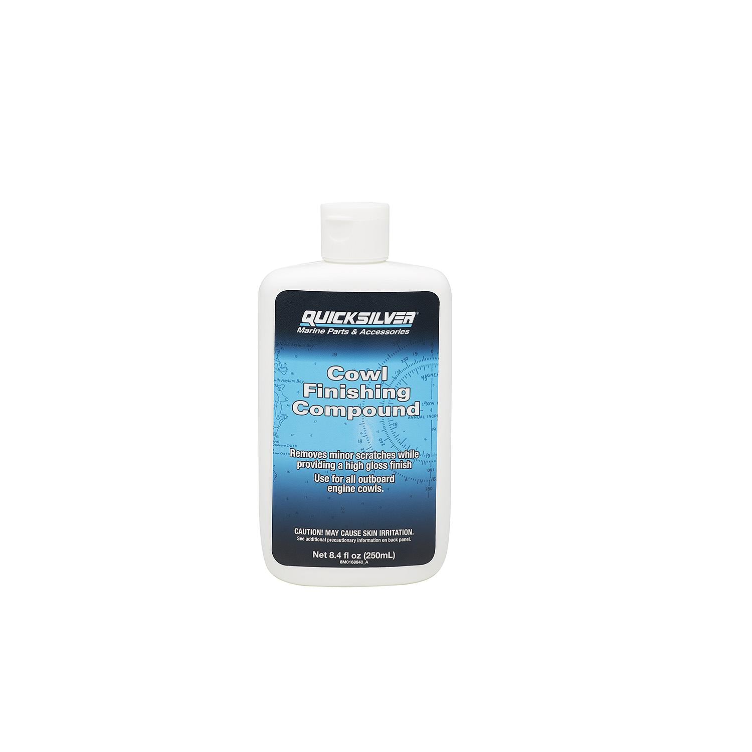 Quicksilver 8M0168837 High-Gloss Cowl Finishing Compound, Fine Grit, 8.4 oz
