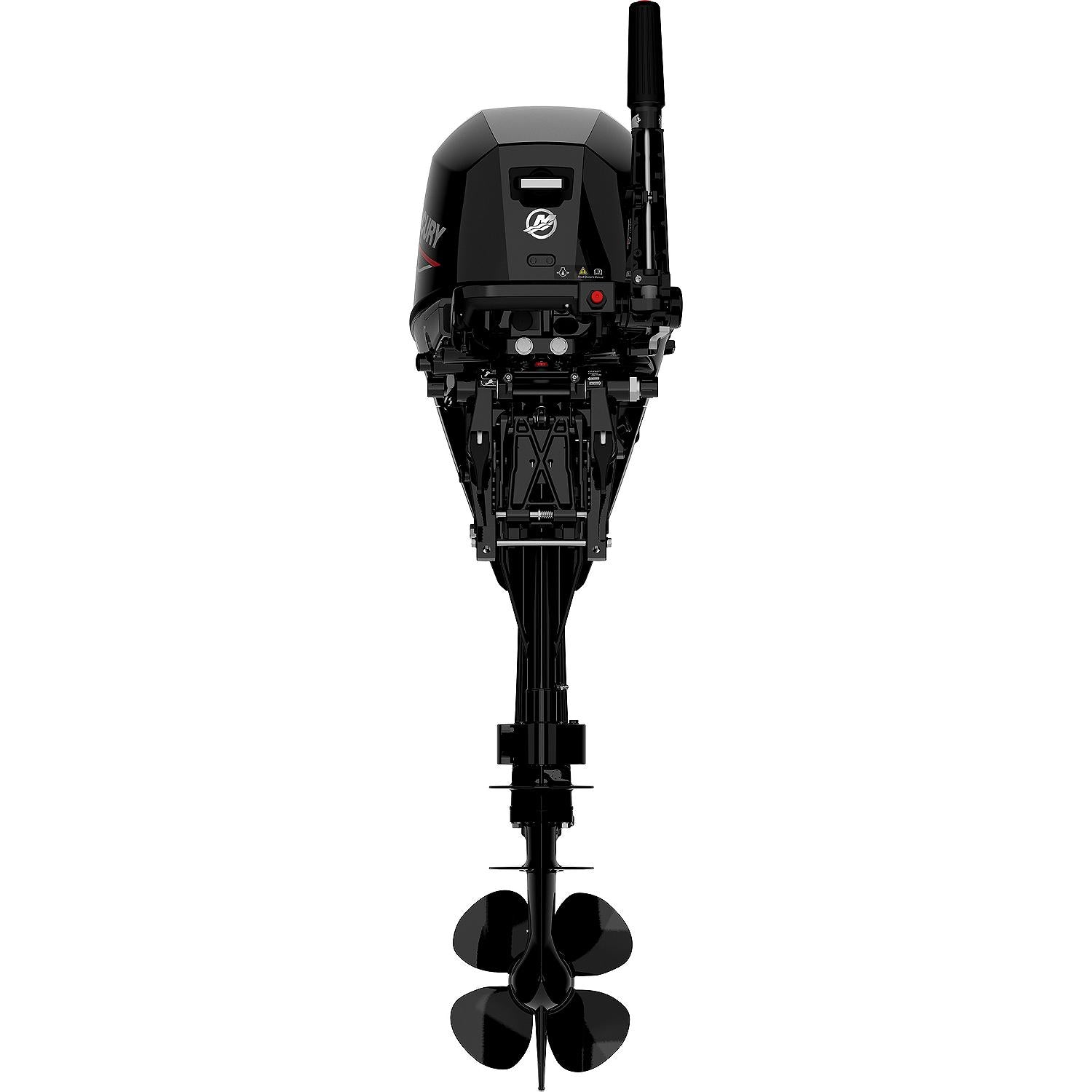 Mercury 9.9hp EFI Tiller FourStroke Command Thrust Outboard Motor - 25" Shaft, Manual Tilt/Trim, Electric Start w/ Manual Backup