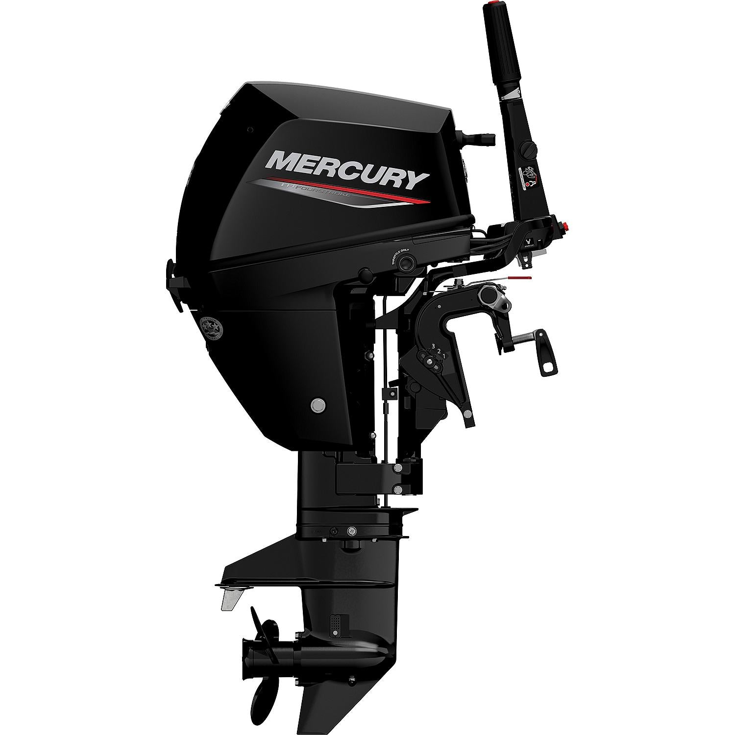 Mercury 9.9hp EFI Tiller FourStroke Outboard Motor - 20" Shaft, Manual Tilt/Trim, Manual Start