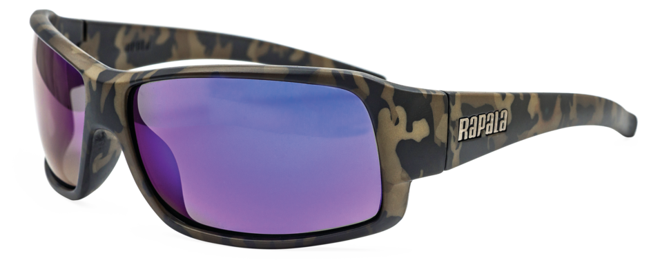 Lunettes de pêche polarisées Rapala Prowler CAMO Gris Bleu Miroir