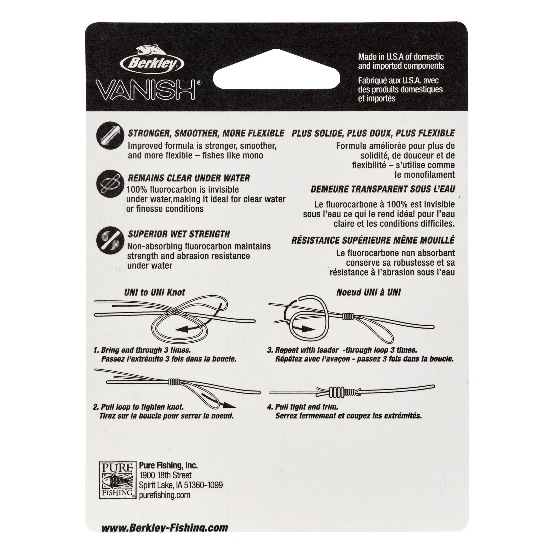 Berkley Vanish Fluorocarbon Leader Material