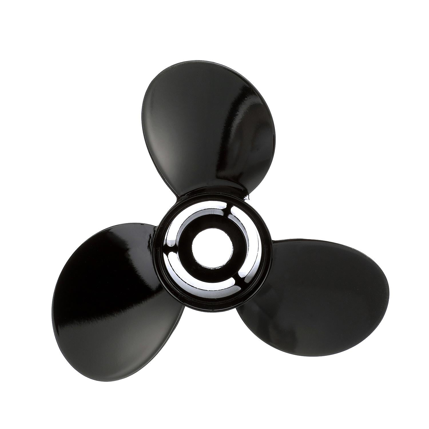 Quicksilver Black Diamond 3-Blade Aluminum Propeller, 13.75" Diameter x 15" Pitch, Right Hand Rotation
