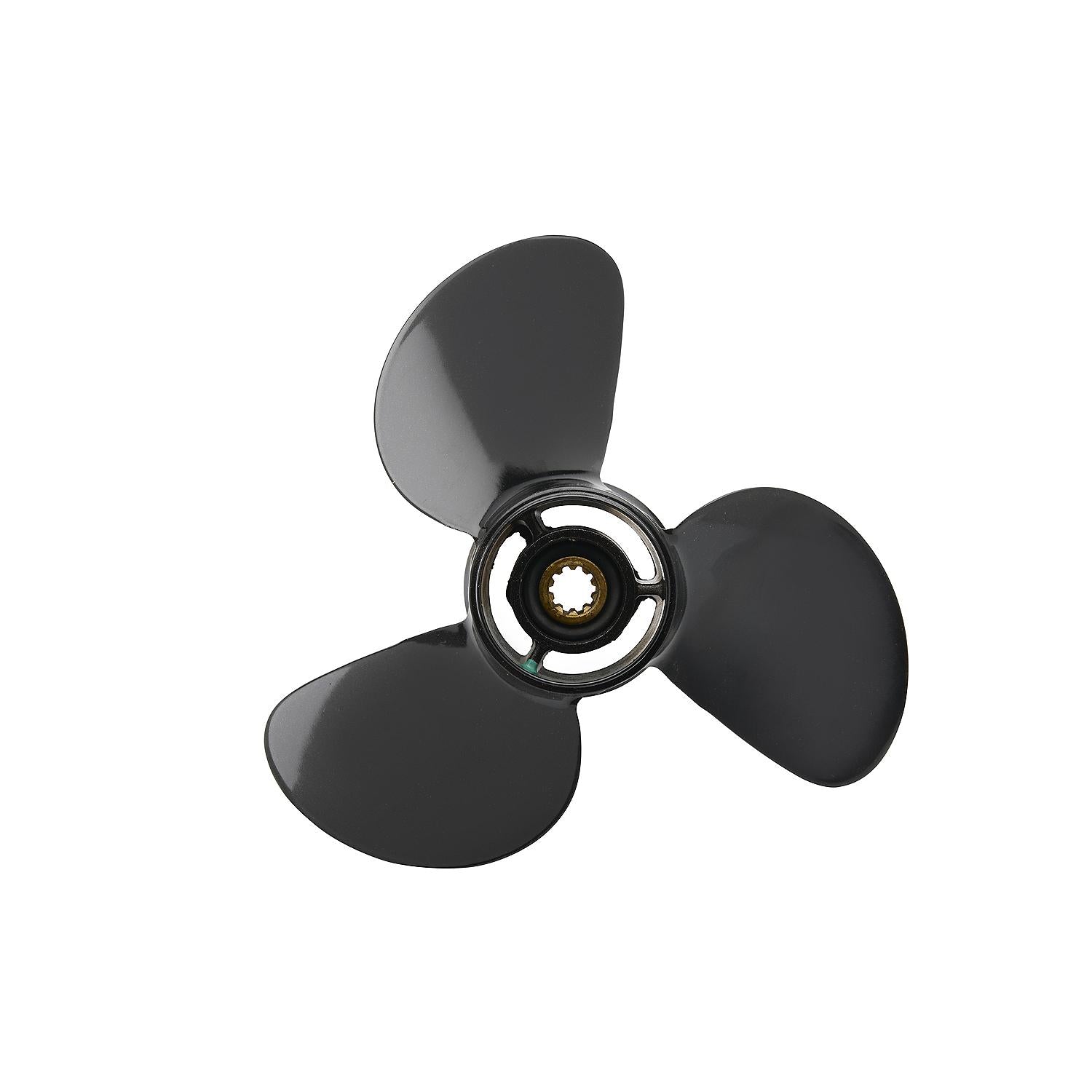 Quicksilver Black Diamond 3-Blade Aluminum Propeller, 10.6" Diameter x 12" Pitch, Right Hand Rotation