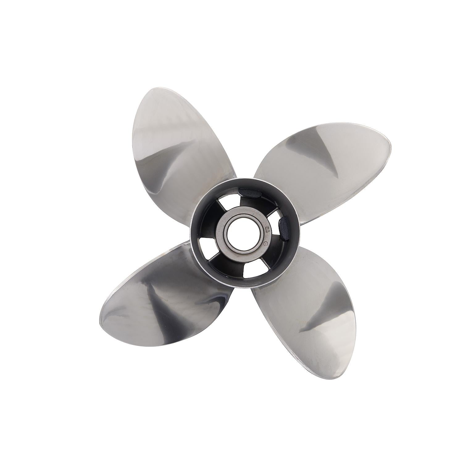 Mercury Bravo I 4-Blade Stainless Steel Propeller, 15.25" Diameter x 28" Pitch, Left Hand Rotation
