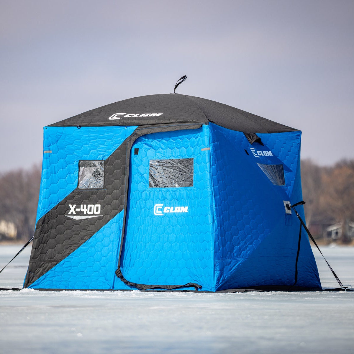 Clam X-400 Hub Shelter 3 Angler Capacity