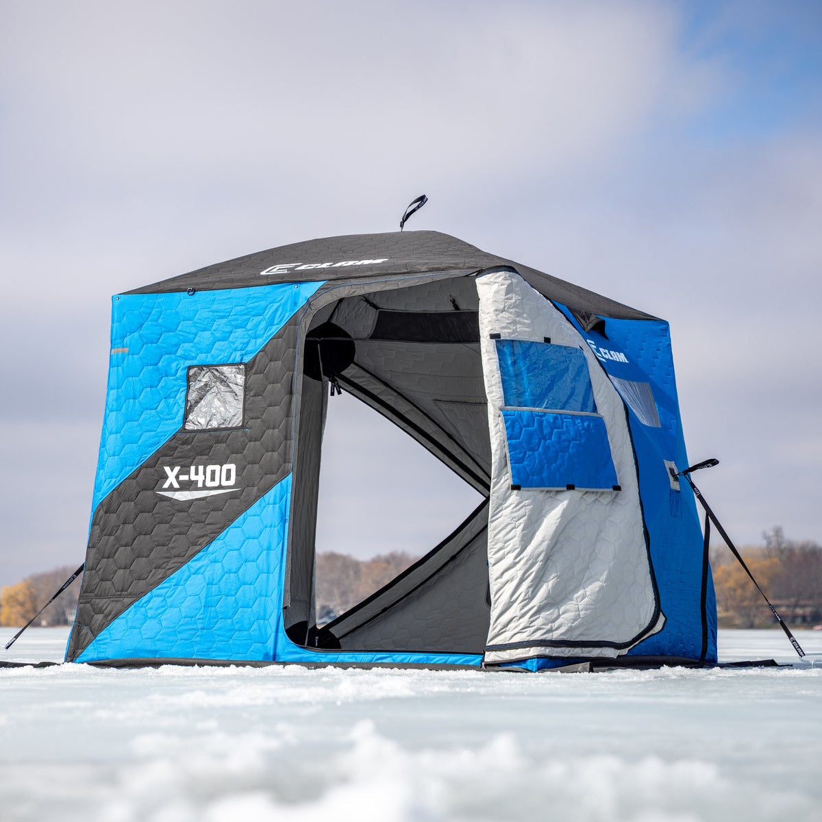 Clam X-400 Hub Shelter 3 Angler Capacity