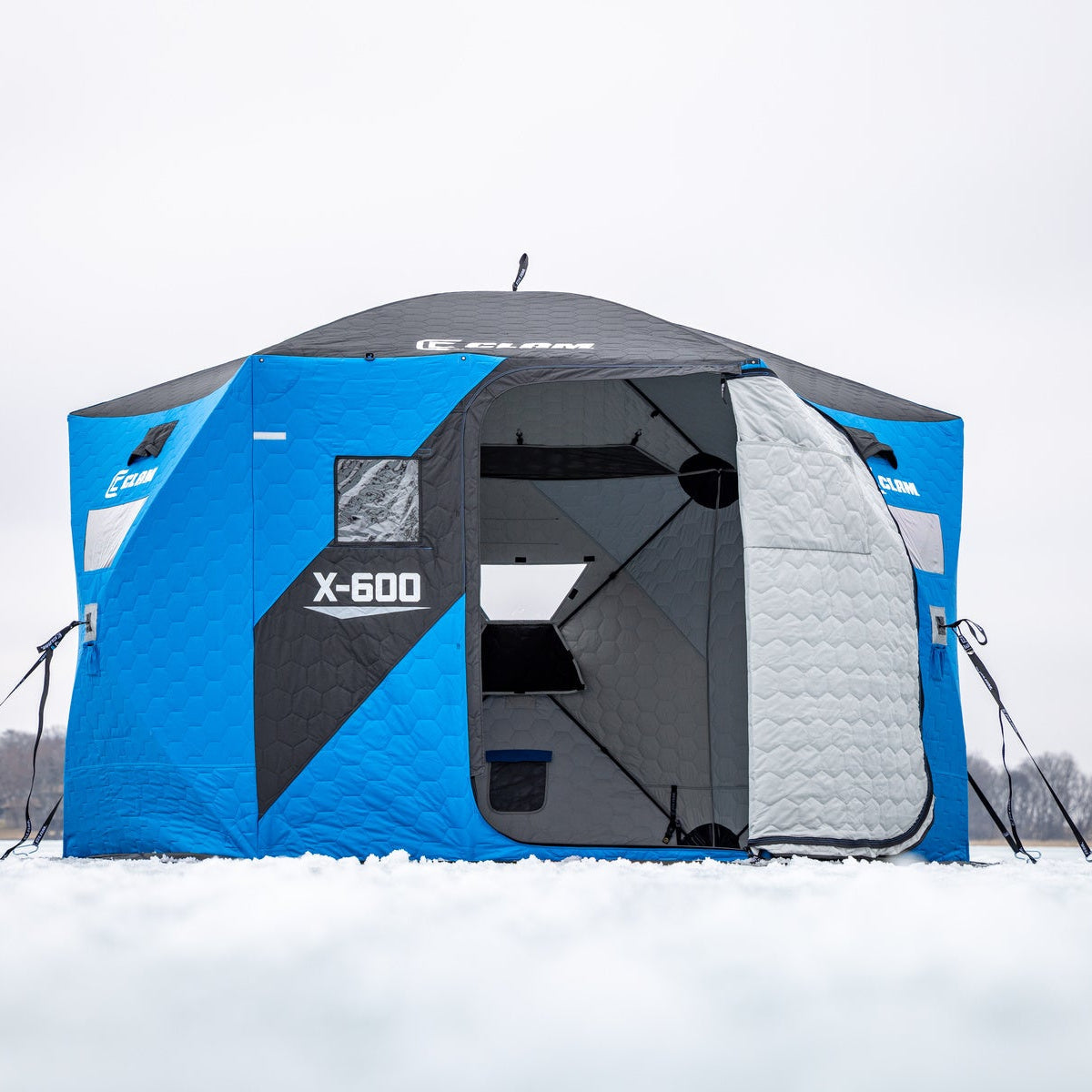 Clam X-600 Hub Shelter 5 Angler Capacity