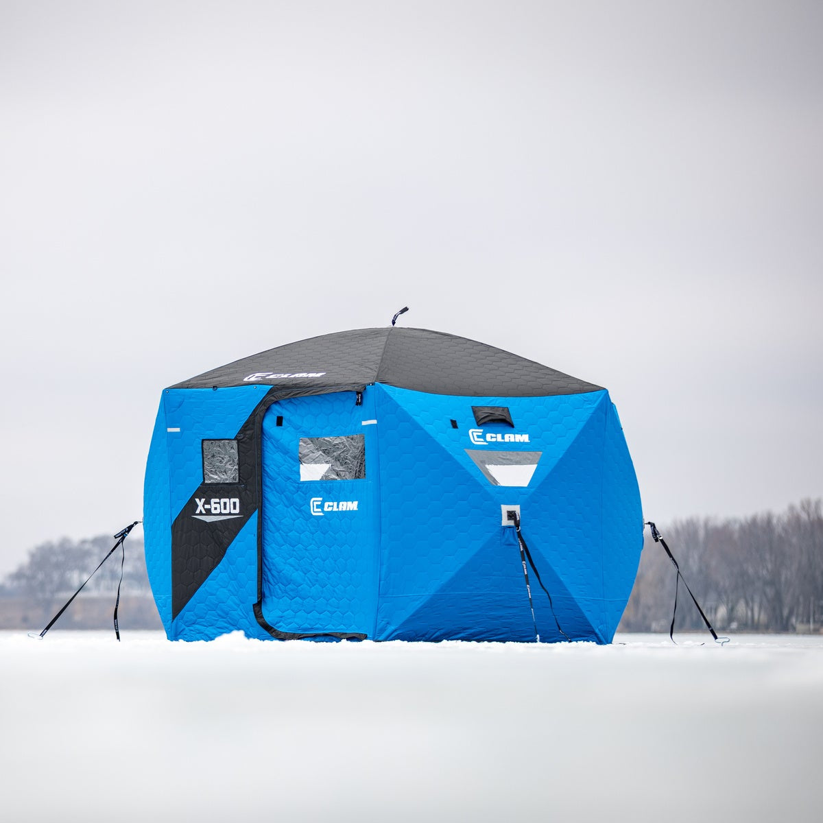 Clam X-600 Hub Shelter 5 Angler Capacity