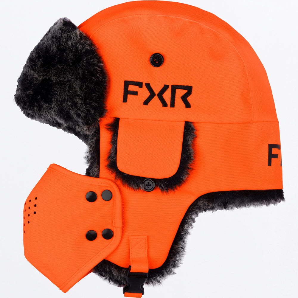 FXR Trapper Hat Safety Orange front