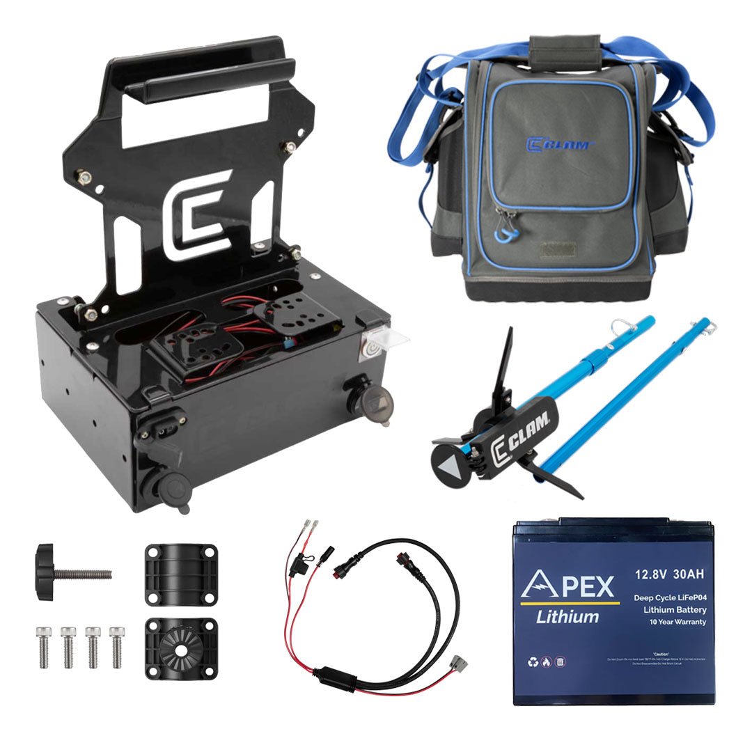 Garmin, Clam & Apex Ice Accessory Bundle