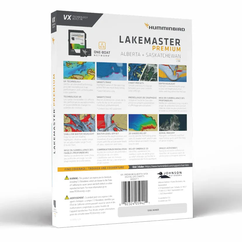 Humminbird LakeMaster Premium Alberta and Saskatchewan V1