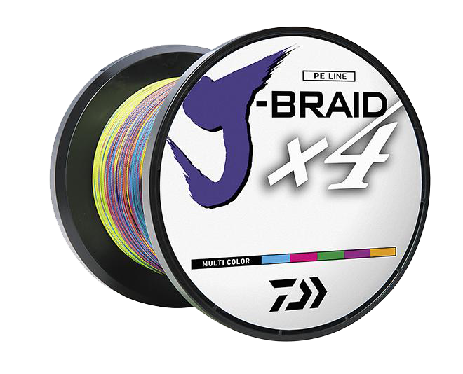 Daiwa J-Braid X4 Braided Line Multi-Colour