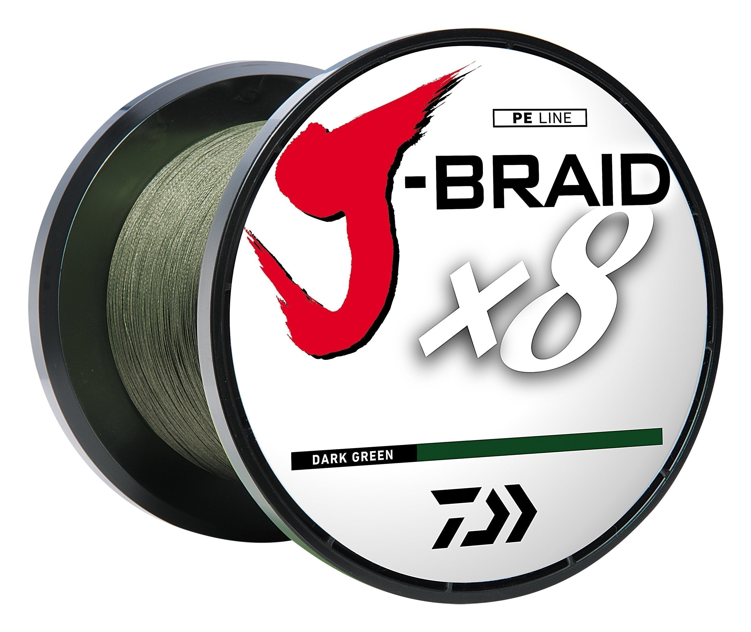 Tresse Daiwa J-Braid X8 Vert Foncé