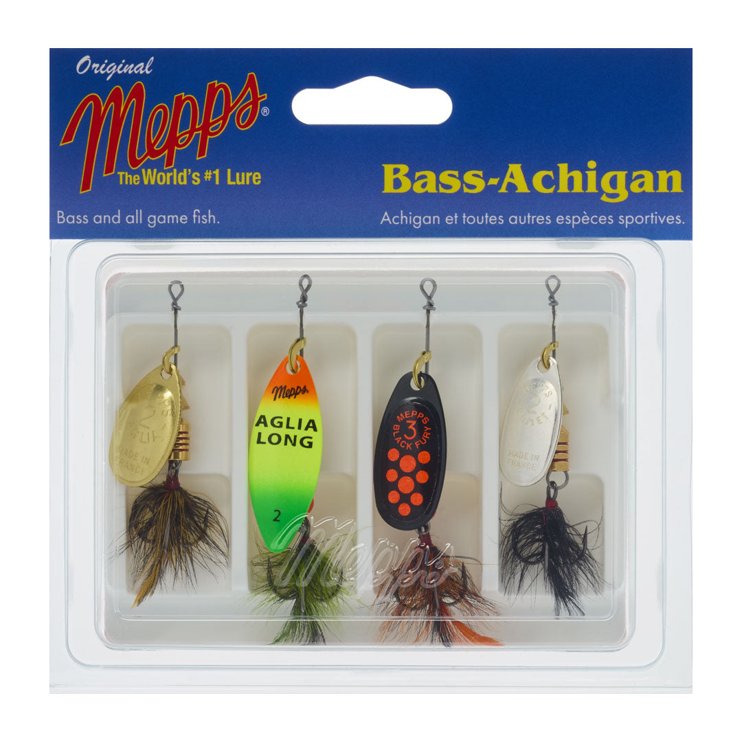 Mepps 4-Pack Basser Kit Dressed - Tackle Depot