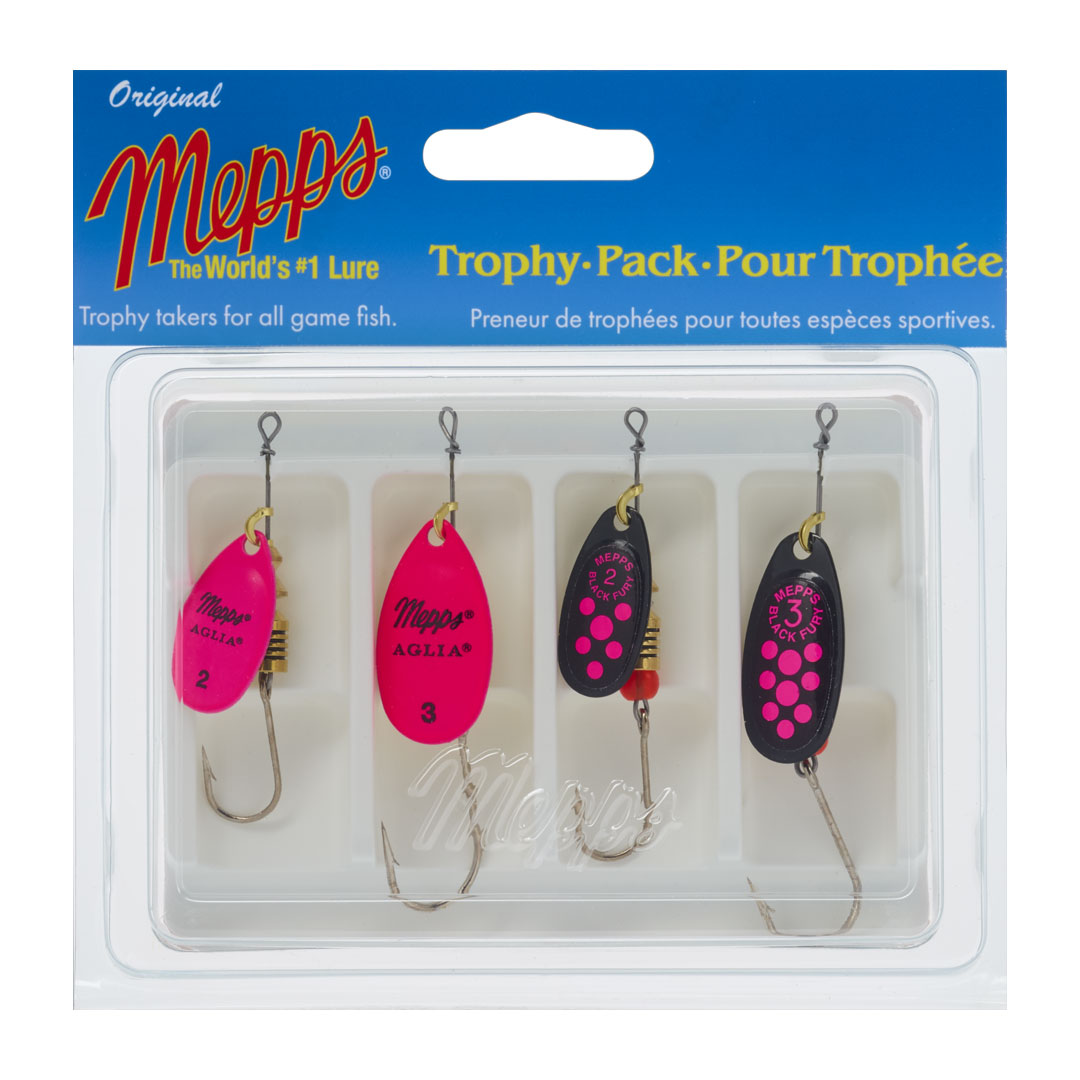Mepps 4-Pack Pink Trophy Kit - Tackle Depot