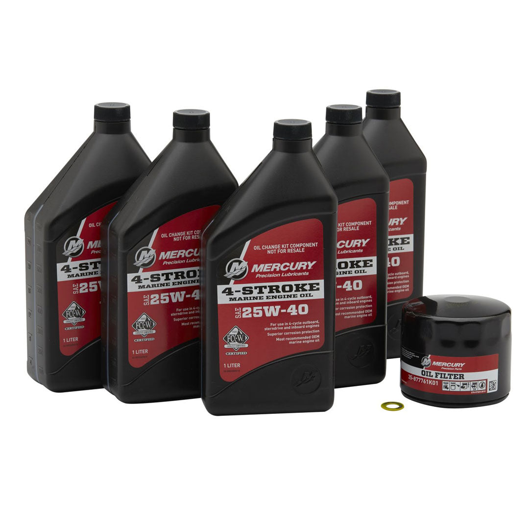 Mercury Marine Oil Change Kit 1.7L 75/90/115 HP EFI SAE 25W-40