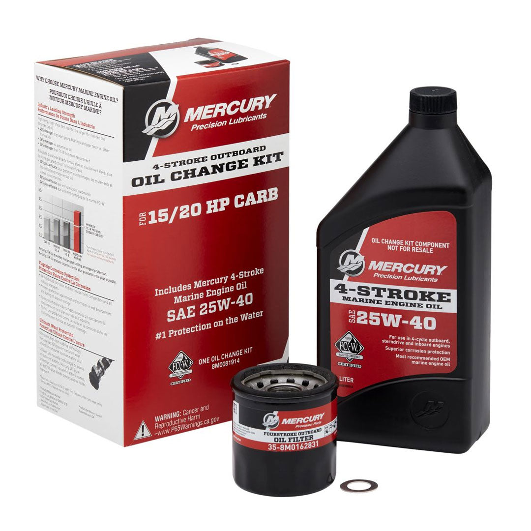 Mercury Marine Oil Change Kit SAE 25W40