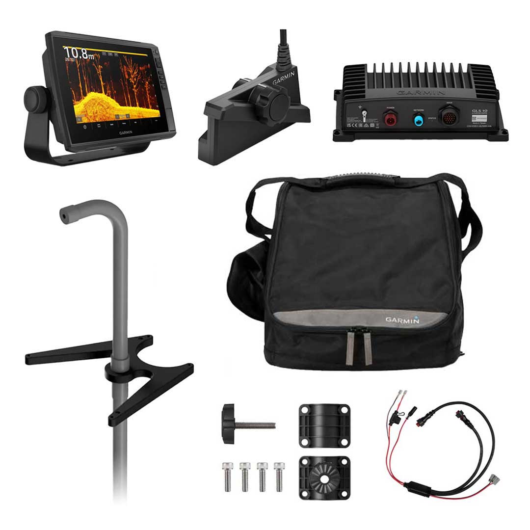 Garmin Livescope 10" Ice Bundle with Garmin Bag and Pole
