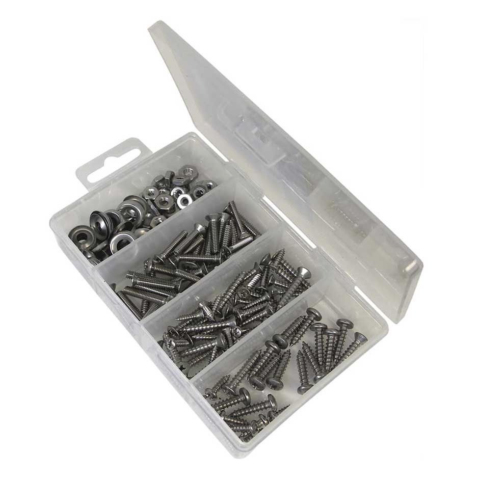 Marine Grade Stainless Steel Boat Fastener Kit 168-pc