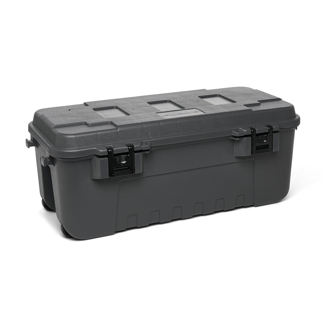 Plano 108-quart wheeled storage trunk dark gray
