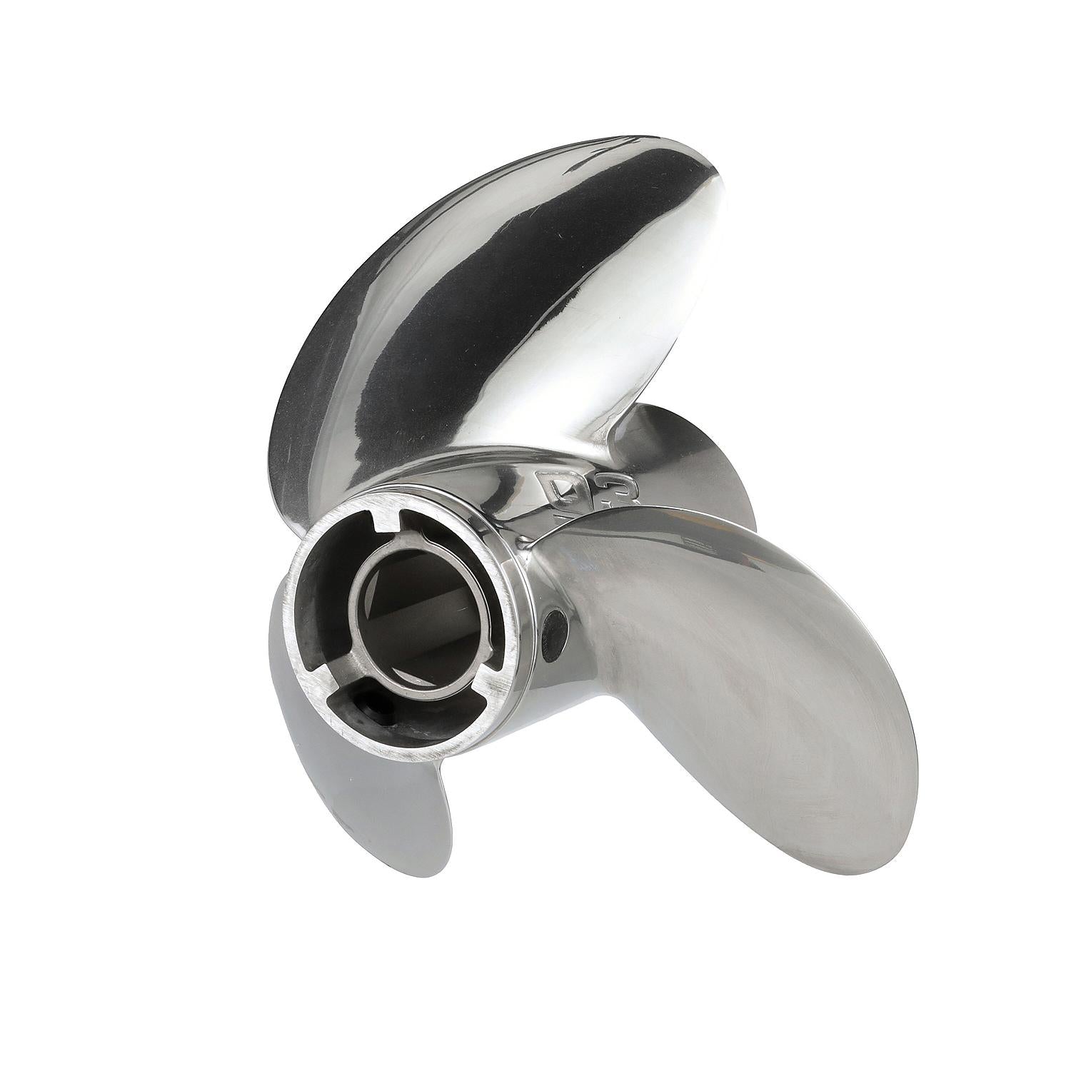 Quicksilver Q3 16" Diameter X 11" Pitch, 3-Blade Stainless Steel Propeller, Right Hand Rotation, High Polished Finish