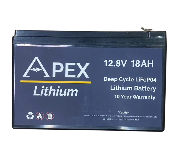 Batteries au lithium Apex 12 V 18 Ah