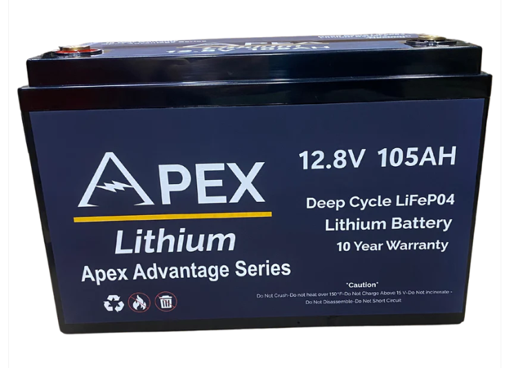 Batteries au lithium Apex Advantage Series 12 V 105 Ah Groupe 24 