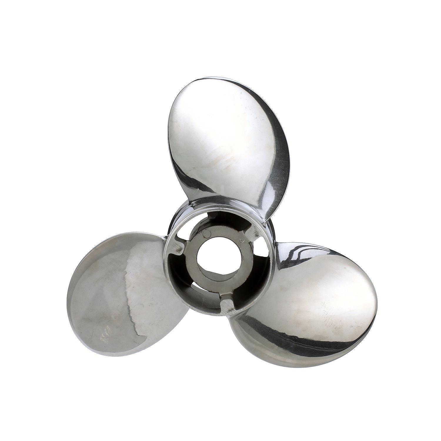 Quicksilver Silverado Propeller High Polished Stainless Finish, 13.4" Diameter x 14" Pitch, Right Hand Rotation