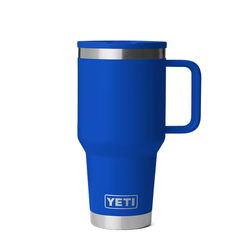YETI Rambler 887 ml Travel Straw Mug with Colour-Matched Straw Lid Royal Blue