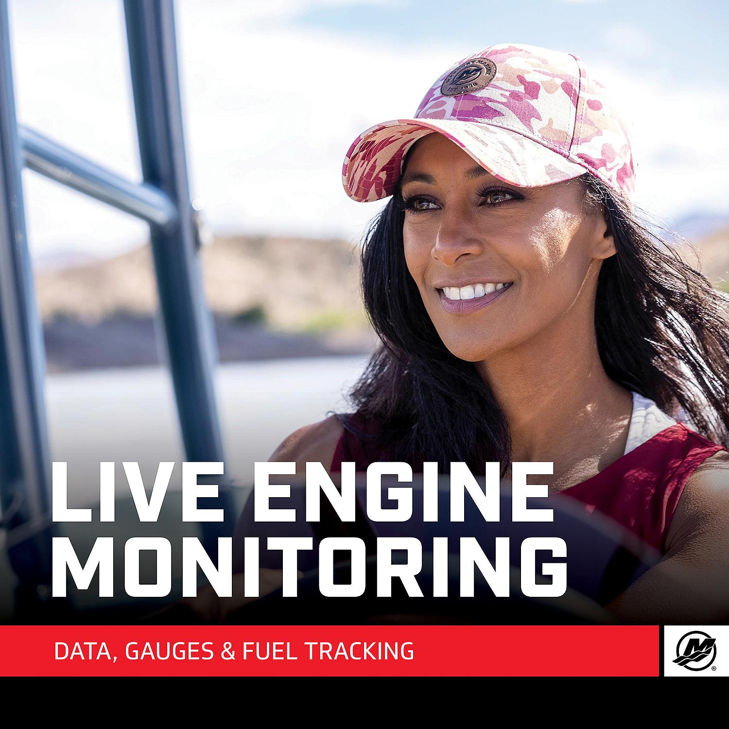 Mercury Marine SmartCraft Connect Mobile -  Outboard Connected Boat Engine System for Single Engine, Under Cowl Mount, with Mercury Marine App
