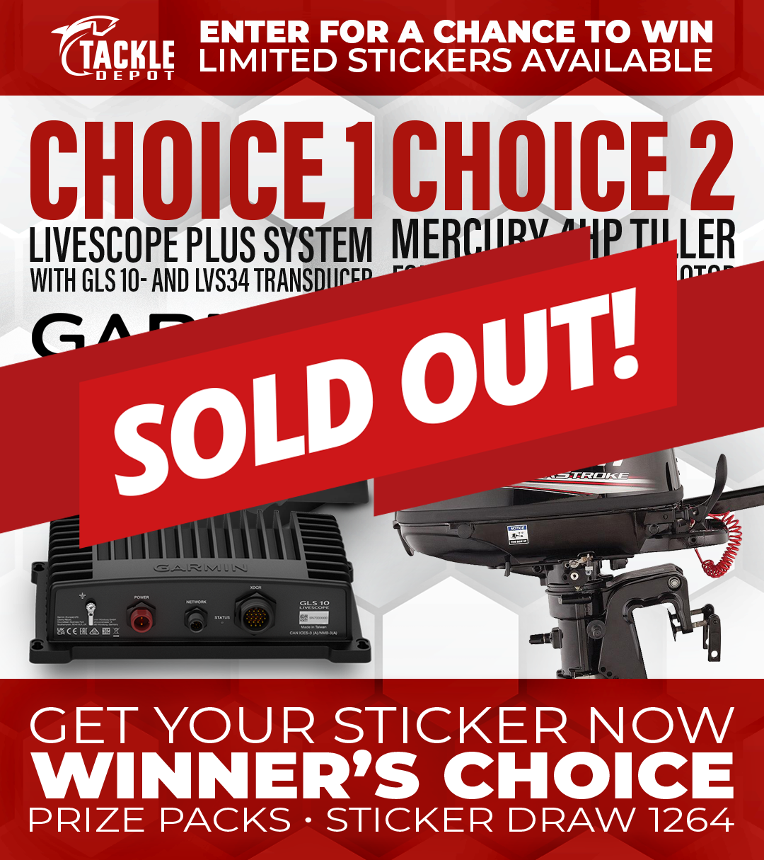 Tackle Depot Sticker Draw 1264