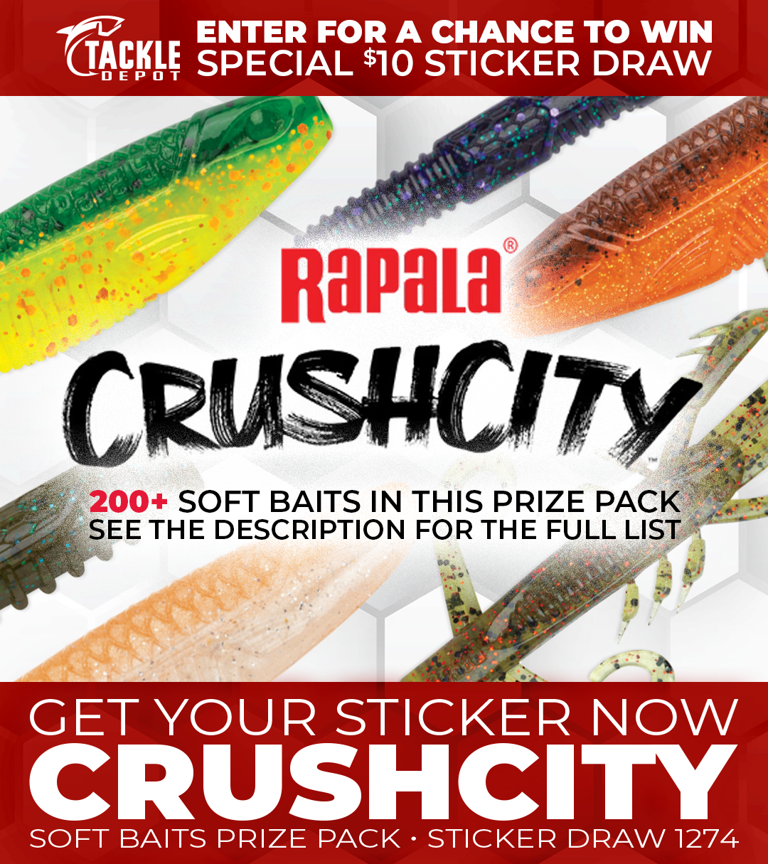 Tackle Depot Sticker Draw 1274