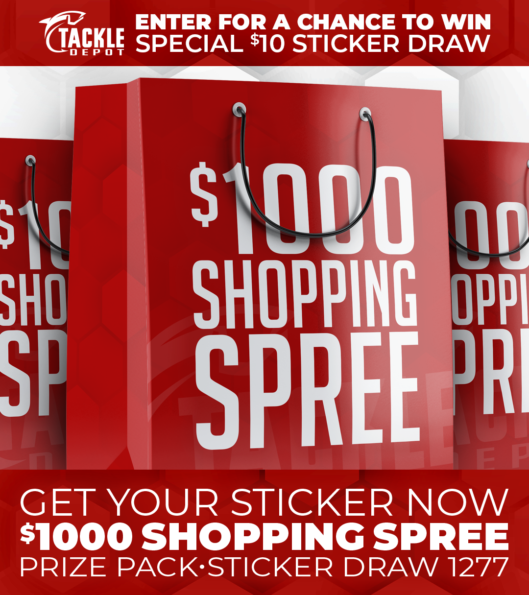 Tackle Depot Sticker Draw 1277